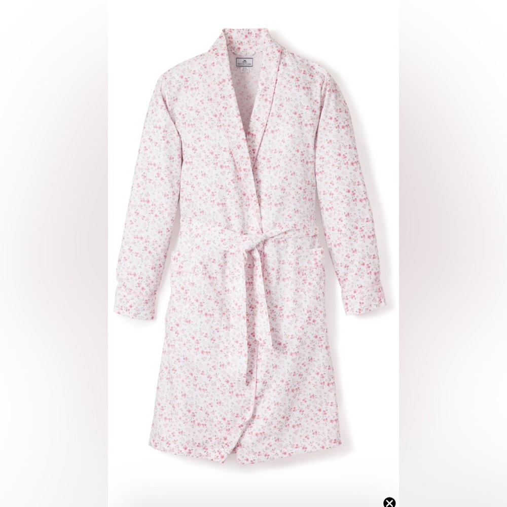 NWT Petite Plume Pink Dorset Floral Robe Girls Size 1/2 (runs Big) MSRP $58
